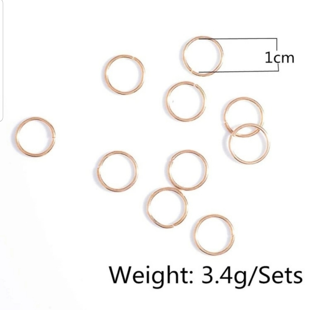Gold Hair Rings - Picture 4 of 5